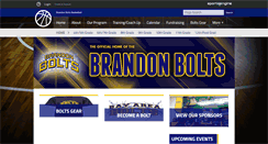 Desktop Screenshot of brandonboltsbasketball.org